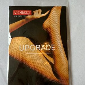 White fishnet stockings